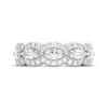 Thumbnail Image 3 of THE LEO Legacy Lab-Grown Diamond Marquise-Cut Anniversary Ring 1-1/2 ct tw 14K White Gold