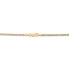 Thumbnail Image 3 of 2.46mm Rope & Box Chain Necklace Hollow 10K Two-Tone Gold 20"