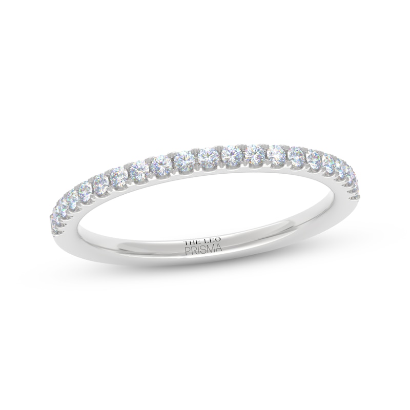 Main Image 1 of THE LEO Prisma Diamond Wedding Band 1/4 ct tw 14K White Gold