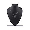 Thumbnail Image 5 of Diamond Squiggle Circle Necklace 1/3 ct tw 10K White Gold 18"