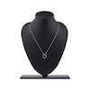 Thumbnail Image 6 of Diamond Squiggle Circle Necklace 1/3 ct tw 10K White Gold 18"