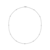 Thumbnail Image 1 of KAY Lab-Grown Diamonds Bezel-Set Station Necklace 1/2 ct tw 10K White Gold 18"