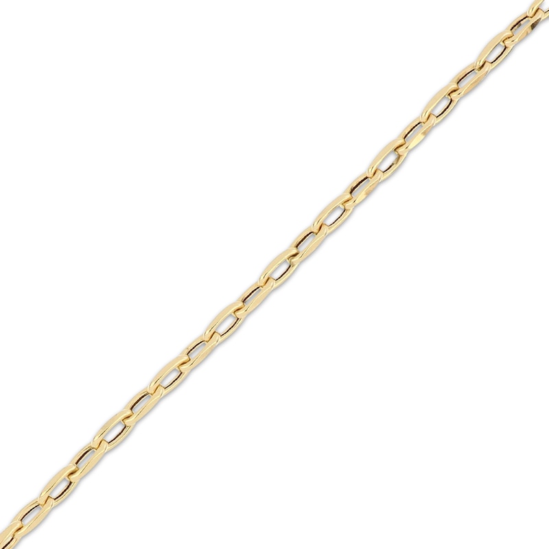 Main Image 2 of 4mm Paperclip Chain Bracelet Hollow 10K Yellow Gold 7.5"