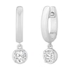 Thumbnail Image 1 of KAY Lab-Grown Diamonds Solitaire Dangle Hoop Earrings 1/2 ct tw 10K White Gold (F/SI2)