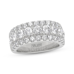 THE LEO Legacy Lab-Grown Diamond Three-Row Anniversary Ring 3 ct tw 14K White Gold