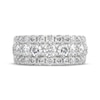 Thumbnail Image 3 of THE LEO Legacy Lab-Grown Diamond Three-Row Anniversary Ring 3 ct tw 14K White Gold