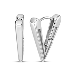 Men's Triangle Hoop Earrings Stainless Steel