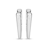 Thumbnail Image 2 of Men's Triangle Hoop Earrings Stainless Steel