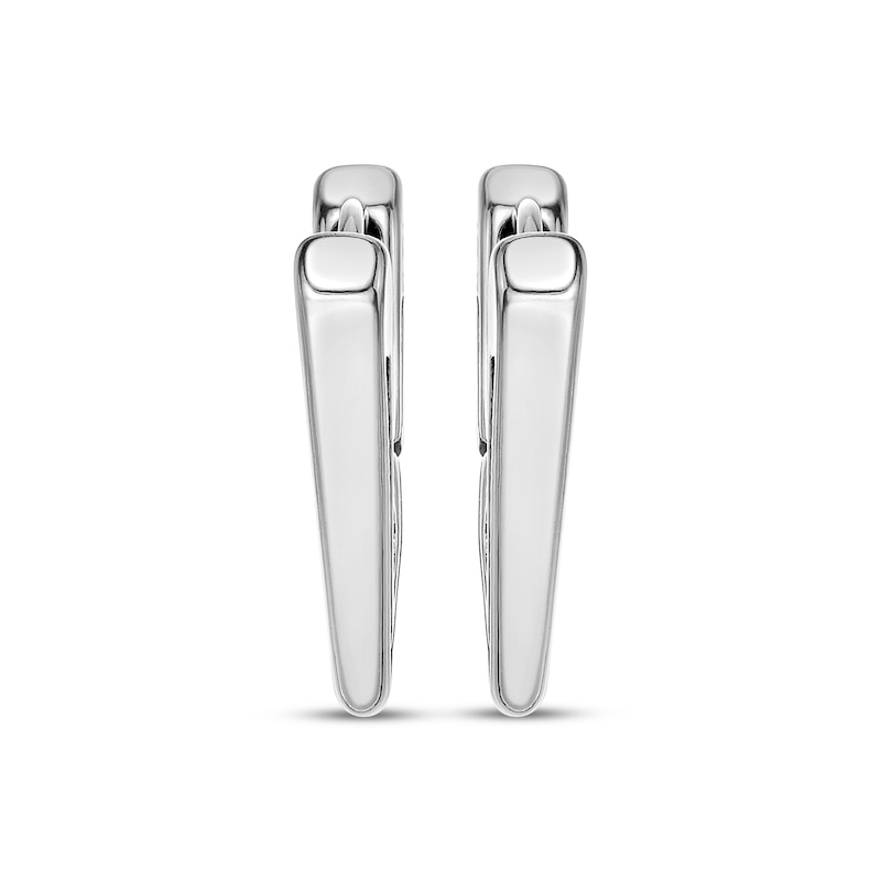 Main Image 2 of Men's Triangle Hoop Earrings Stainless Steel
