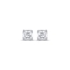 Thumbnail Image 2 of THE LEO Legacy Lab-Grown Diamond Princess-Cut Solitaire Stud Earrings 1/2 ct tw 14K White Gold (F/VS2)