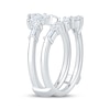 Thumbnail Image 2 of Now + Forever Lab-Grown Diamonds Marquise, Round & Baguette-Cut Enhancer Ring 1 ct tw 14K White Gold