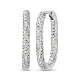 Le Vian Diamond Inside-Out Hoop Earrings 3/8 ct tw 14K Vanilla Gold