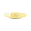 Thumbnail Image 3 of STUDIO BY KAY Diamond Accent Sunburst Signet Ring 24K Yellow Gold Vermeil Sterling Silver