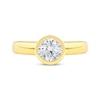 Thumbnail Image 4 of Now + Forever Lab-Grown Diamonds Round-Cut Bezel-Set Solitaire Engagement Ring 1 ct tw 14K Yellow Gold (F/VS2)