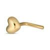 Thumbnail Image 1 of Heart L-Shape Nose Stud Solid 14K Yellow Gold