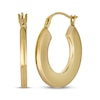 Thumbnail Image 1 of Flat Hoop Earrings 14K Yellow Gold