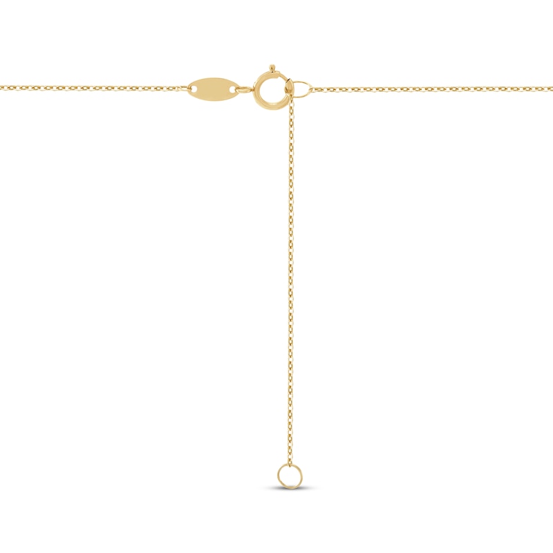 Main Image 3 of Horizontal Bar Necklace 14K Yellow Gold 18"