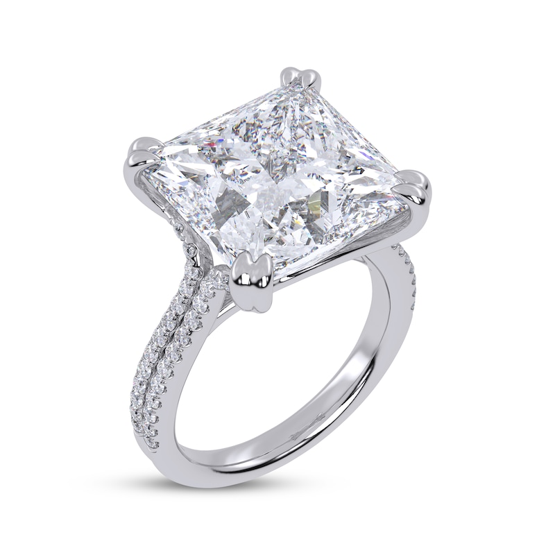 Main Image 2 of Now + Forever Lab-Grown Diamonds Princess-Cut Engagement Ring 10-1/3 ct tw 14K White Gold