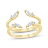 Thumbnail Image 1 of Now + Forever Lab-Grown Diamonds Marquise & Round-Cut Open Enhancer Ring 1/3 ct tw 14K Yellow Gold