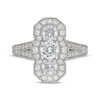 Thumbnail Image 3 of Neil Lane Artistry Round-Cut Lab-Grown Diamond Vintage-Style Engagement Ring 1-3/4 ct tw 14K White Gold