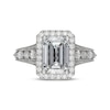 Thumbnail Image 3 of Neil Lane Artistry Heritage Emerald-Cut Lab-Grown Diamond Halo Engagement Ring 3-3/4 ct tw Platinum