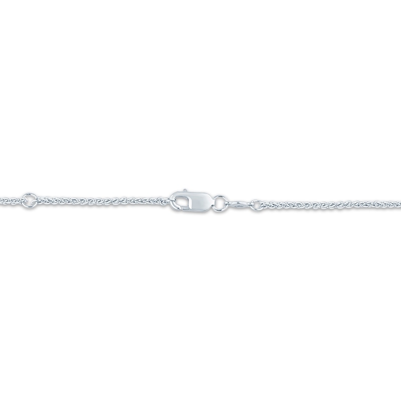 Main Image 2 of Monique Lhuillier Bliss Lab-Grown Diamond Disc Station Necklace 1/2 ct tw Platinum-Plated Sterling Silver 18"