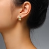 Thumbnail Image 3 of Tapered J-Hoop Earrings 24K Yellow Gold Vermeil Sterling Silver