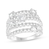 Thumbnail Image 1 of KAY Lab-Grown Diamonds Five-Row Fashion Ring 3 ct tw 10K White Gold