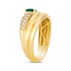 Thumbnail Image 2 of Le Vian Pear-Shaped Emerald Wrap Ring 1/6 ct tw Diamonds 14K Honey Gold