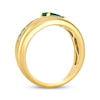 Thumbnail Image 3 of Le Vian Pear-Shaped Emerald Wrap Ring 1/6 ct tw Diamonds 14K Honey Gold