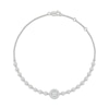 Thumbnail Image 1 of KAY Lab-Grown Diamonds Halo Bracelet 1/2 ct tw Sterling Silver 7.5"