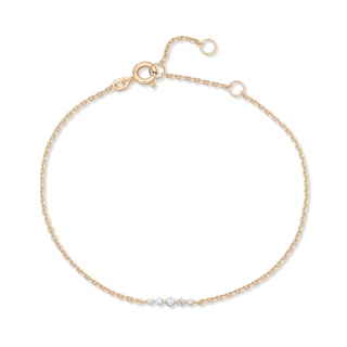 Rocksbox The Ulla Lab-Grown Diamond Bracelet 1/10 ct tw 24K Yellow Gold Vermeil Sterling Silver 8"