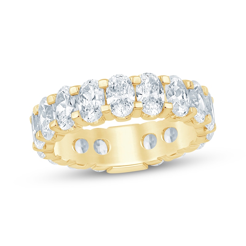 Main Image 1 of Now + Forever Lab-Grown Diamonds Oval-Cut Eternity Ring 5 ct tw 14K Yellow Gold