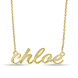 Script Nameplate Necklace (1 Name)