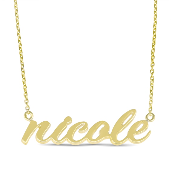 Script Nameplate Necklace (1 Name)