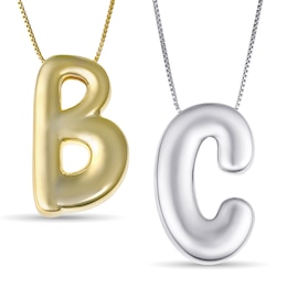 Bubble Initial Necklace (1 Initial)