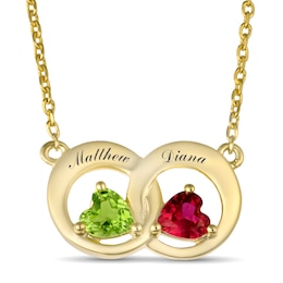Couple's Color Stone Necklace
