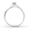 Promise Ring 1/15 ct Diamonds 10K White Gold