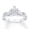 Thumbnail Image 1 of Cross Ring 1/20 ct tw Diamonds 10K White Gold