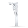Thumbnail Image 3 of Cross Ring 1/20 ct tw Diamonds 10K White Gold