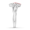 Thumbnail Image 2 of Diamond Heart Ring Sterling Silver & 10K Rose Gold