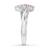 Thumbnail Image 3 of Diamond Heart Ring Sterling Silver & 10K Rose Gold