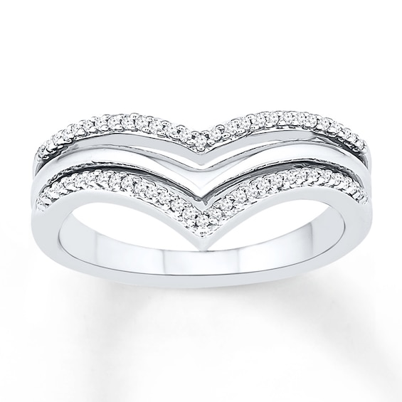 Diamond Ring 1/6 ct tw Round-cut Sterling Silver