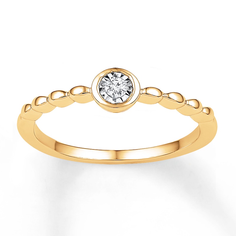 Main Image 1 of Diamond Ring 1/20 Carat 10K Yellow Gold