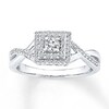 Thumbnail Image 0 of Diamond Ring 1/3 ct tw Round-cut 10K White Gold