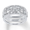 Thumbnail Image 1 of Diamond Ring 1/10 ct tw Round-cut Sterling Silver
