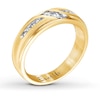 Thumbnail Image 1 of Ever Us Men's Two-Stone Ring 1/4 ct tw Diamonds 14K Yellow Gold