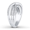Thumbnail Image 2 of Diamond Ring 1/2 ct tw Round-cut 10K White Gold