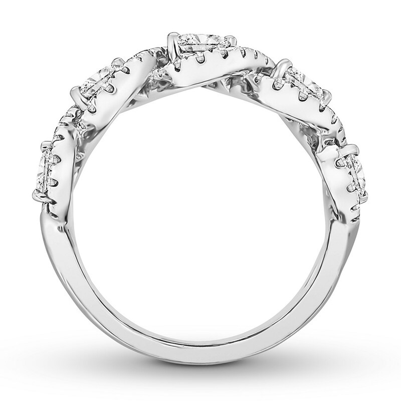 Diamond Anniversary Band 1-1/4 ct tw Round-cut 14K White Gold