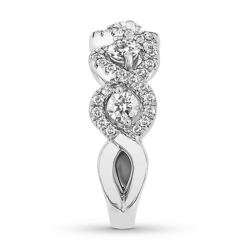 Diamond Anniversary Band 1-1/4 ct tw Round-cut 14K White Gold